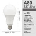 E27 LED-Lampen — 10er-Pack, A60 & G45, 3W–24W, 3 Farbtemperaturen