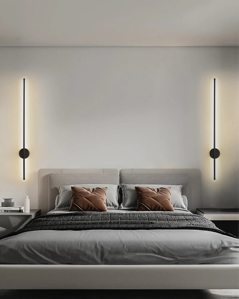 Modern LED Wall Sconce – Black or Gold, 5 Sizes, 4 Light Modes
