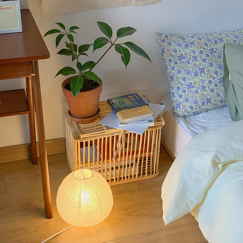 Wabi Sabi LED stolna svjetiljka – nordijski papirnati sjenilo | AlohaHome