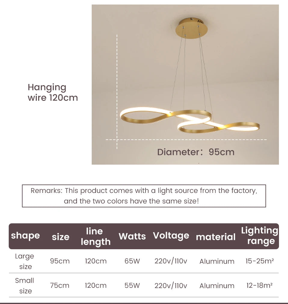 Modern LED Kitchen Island Pendant Light – Remote Dimmable