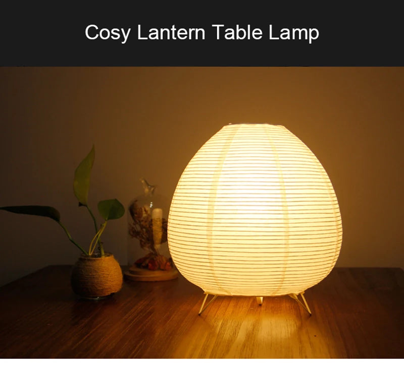 Wabi Sabi LED stolna svjetiljka – nordijski papirnati sjenilo | AlohaHome