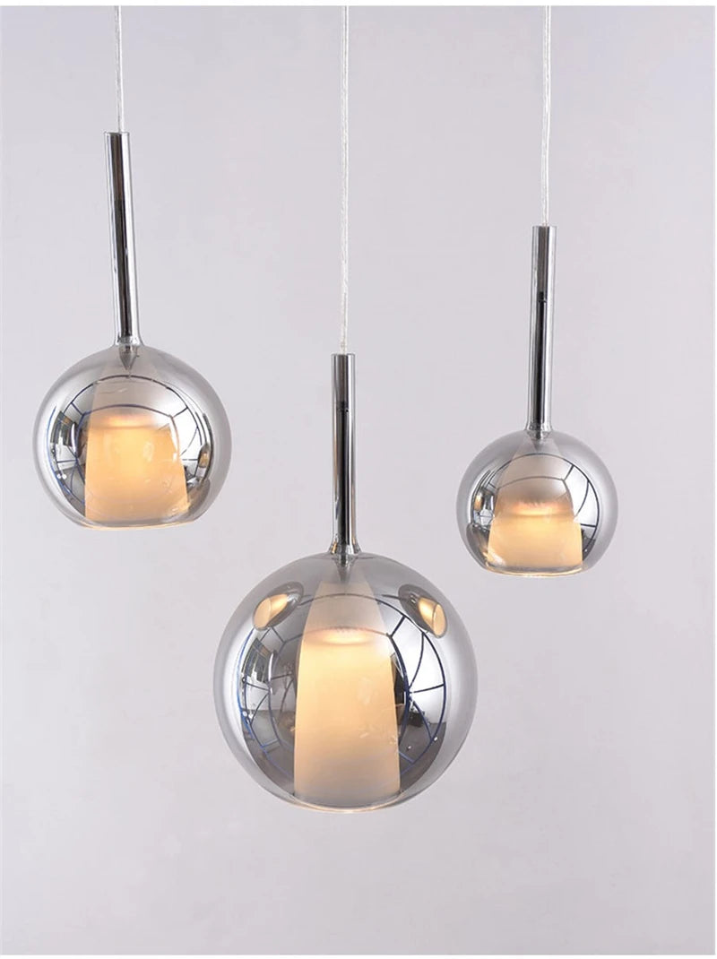 Glass Penta Glo LED Pendant Light – 15, 20 or 25cm | 4 Colours