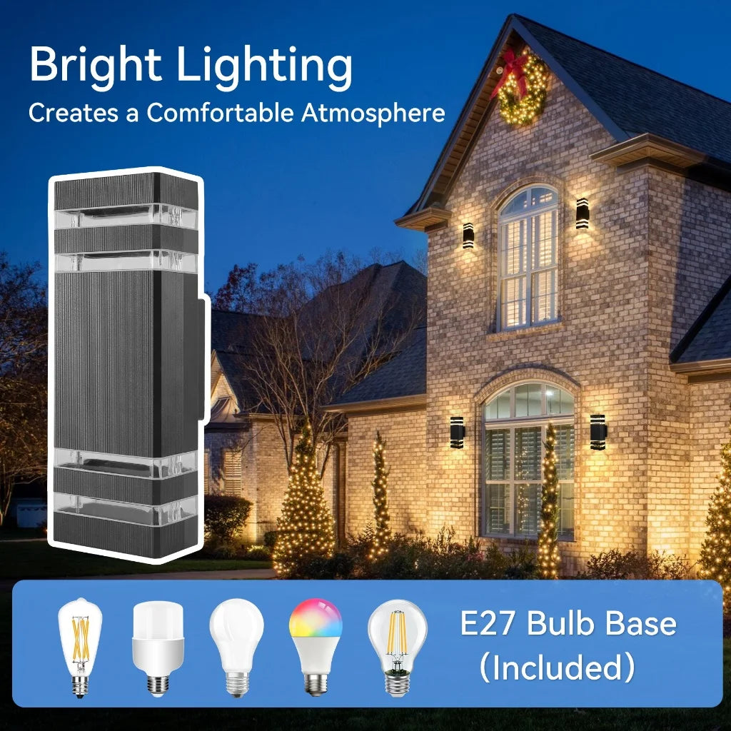 Wasserdichte LED-Wandleuchte – Austauschbare E27-Glühbirne