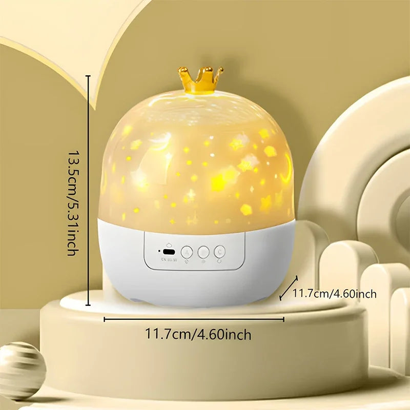 Star & Ocean LED Night Light Projector – 5 Films, 4 Colours, 360° Rotation