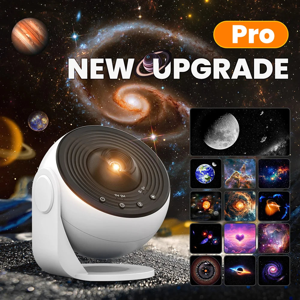 13-in-1 Planetarium Galaxy Projector – HD, 360°, 70m² Coverage, USB