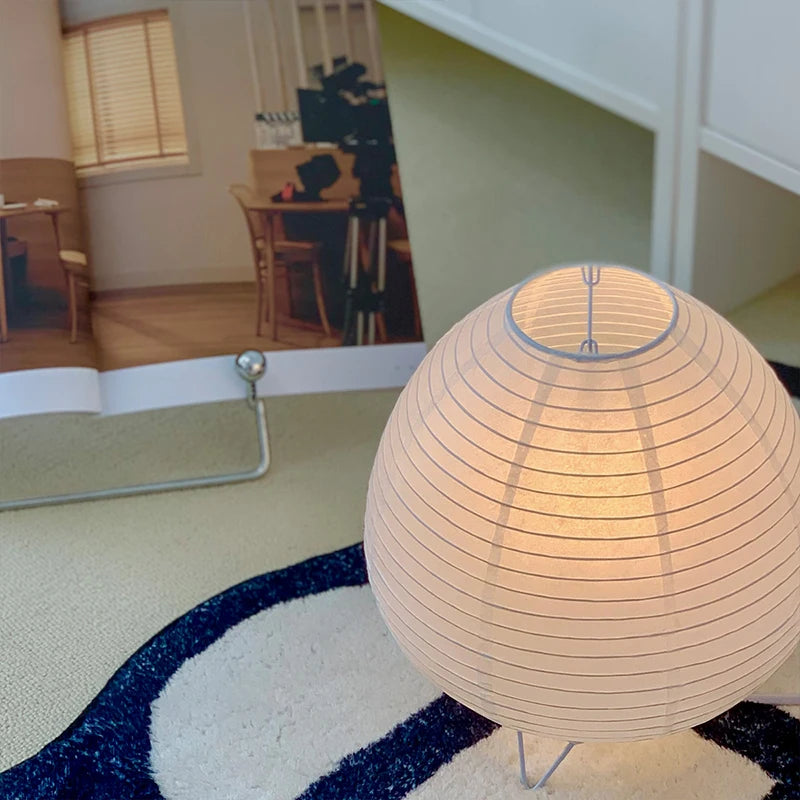 Wabi Sabi LED stolna svjetiljka – nordijski papirnati sjenilo | AlohaHome