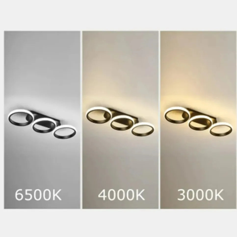 Nordic LED Ceiling Lamp – Square & Round, 20W/30W, 3-Colour Light