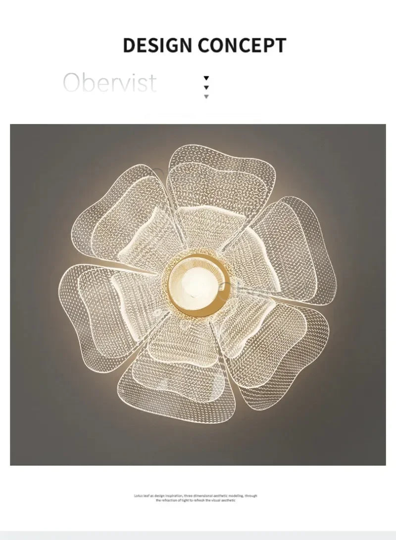 Luxury Flower Design LED Ceiling Light – 35, 45 or 55cm | Dimmable