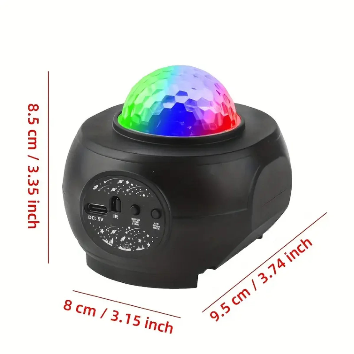 Stars Galaxy Projector Night Light – USB, Atmosphere Lamp for Bedroom & Living Room