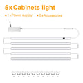 Kitchen Under Cabinet LED Lighting Kit – Linkable Bar Lights with Hand Sweep Sensor
