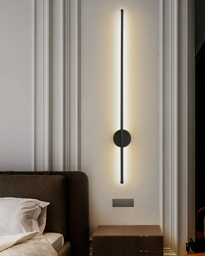 Modern LED Wall Sconce – Black or Gold, 5 Sizes, 4 Light Modes