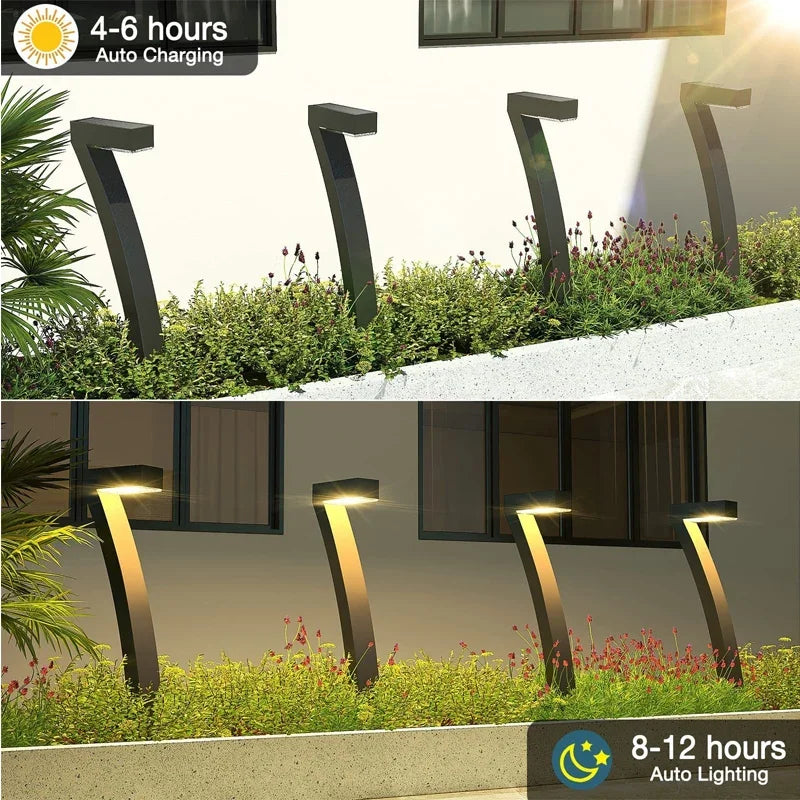 Solarno LED vrtno svjetlo za staze – IP65 vodootporna svjetiljka za travnjak i prilaz