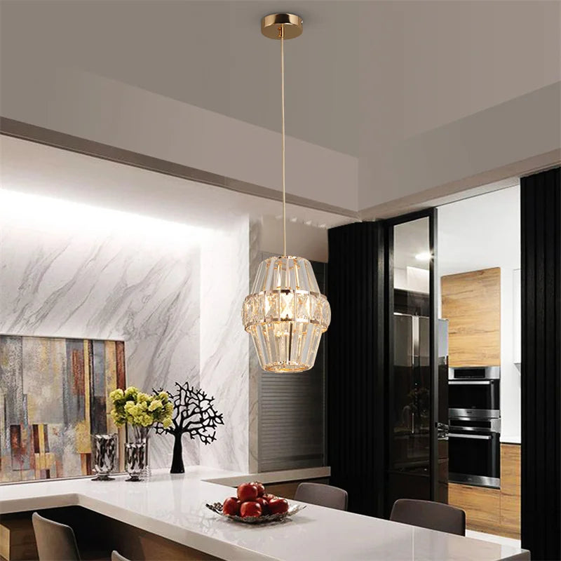 Creative Crystal LED Chandelier Pendant Lamp – E14 Hanging Light