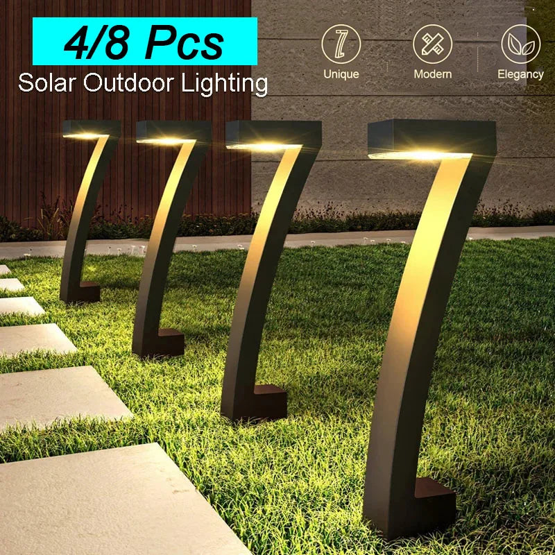 Solarno LED vrtno svjetlo za staze – IP65 vodootporna svjetiljka za travnjak i prilaz