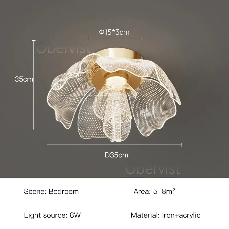 Luxury Flower Design LED Ceiling Light – 35, 45 or 55cm | Dimmable