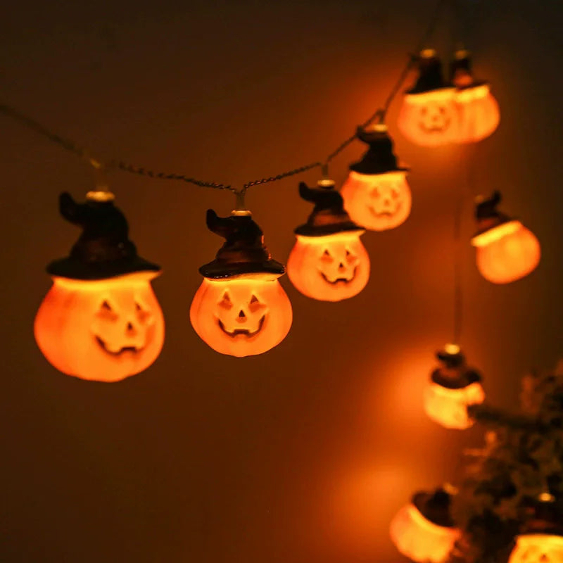 Halloween Pumpkins String Lights, Holiday Jack-O-Lantern Pumpkin Lights for Indoor Outdoor DIY Party Hanging Decor