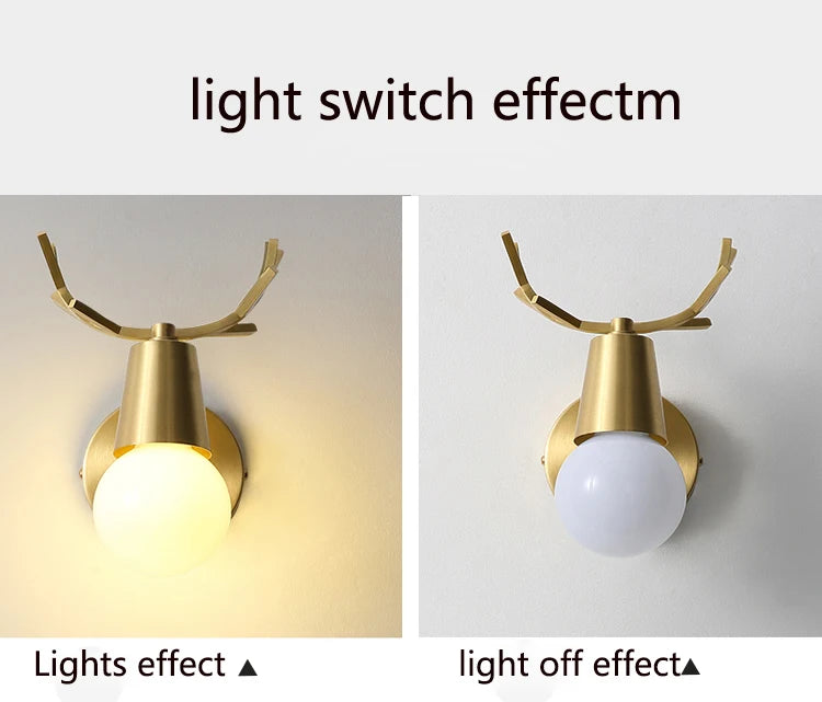 Nordic Gold Wall Sconce — Vintage Industrial Wall Light