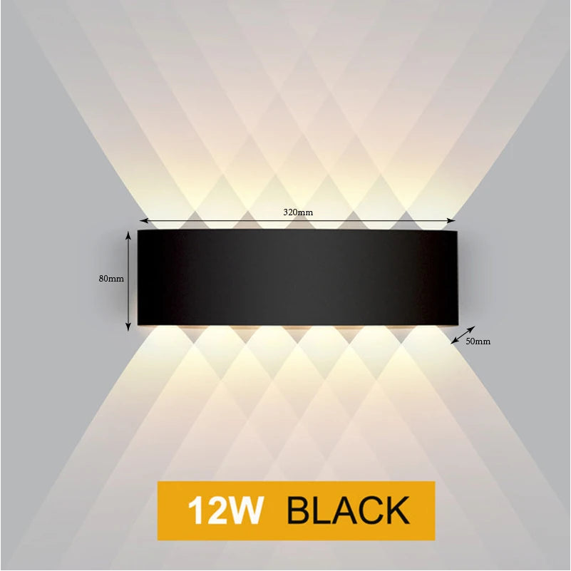 Aluminium-LED-Wandleuchte | Up & Down | IP65 | 2W–12W