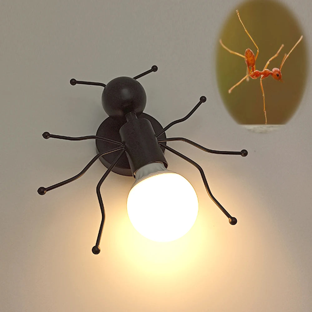 Creative Metal Robot Wall Lamp – E27 LED, 14 Colors
