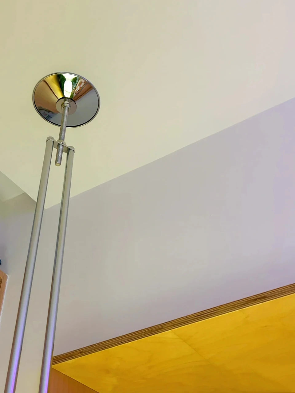 Nordic Acrylic Ball Floor Lamp — Electroplated Chrome LED Standing Light