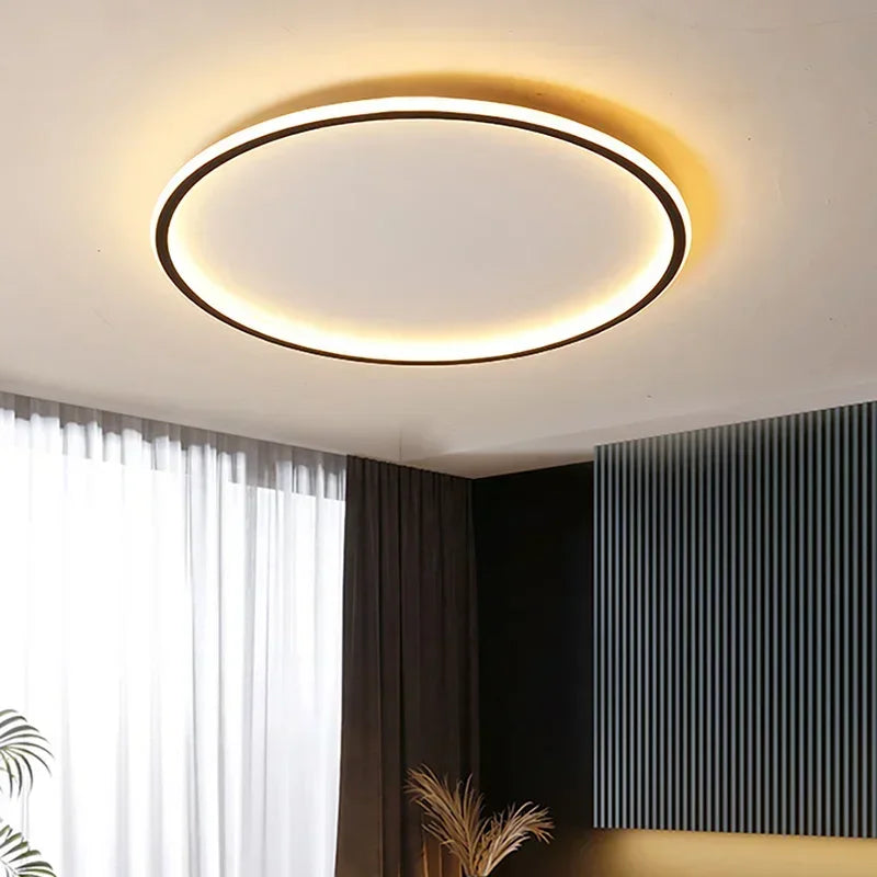 Nordic Minimalist LED Ceiling Light – Round, 20/30 cm, 3 Colors
