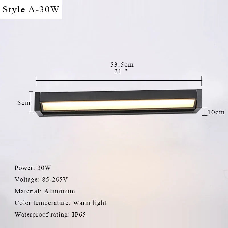 LED-Außenwandleuchte | 350° verstellbar | 12W–30W | IP65