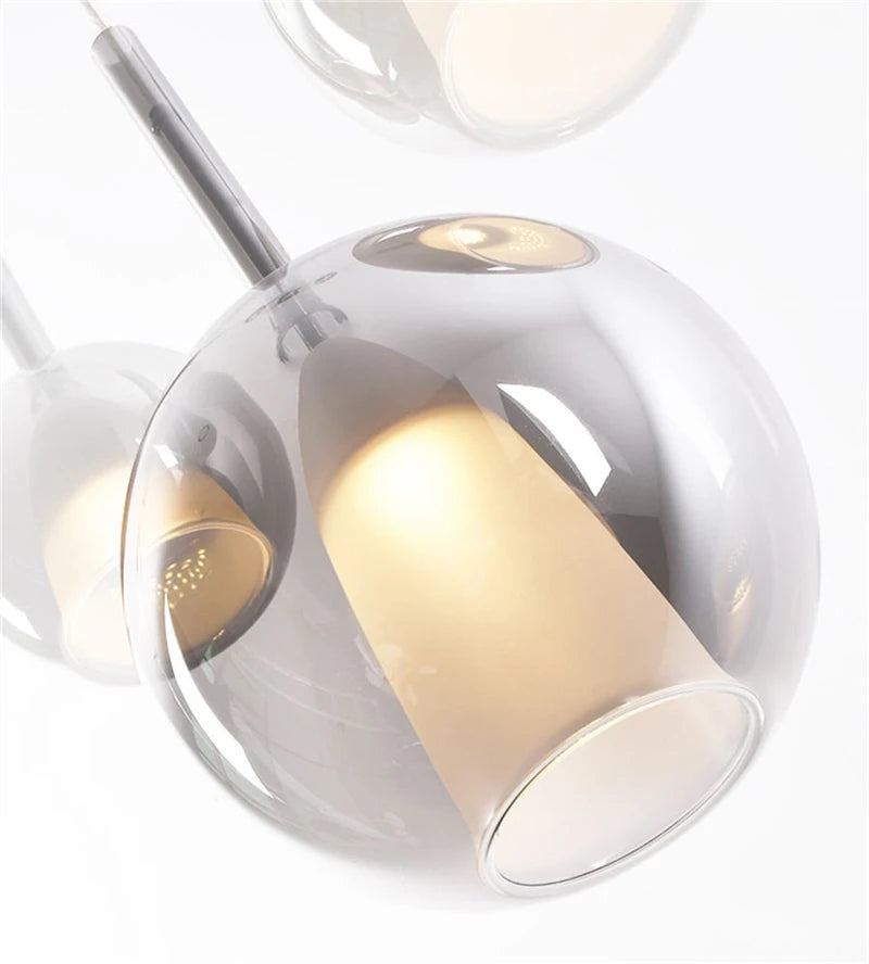 Glass Penta Glo LED Pendant Light – 15, 20 or 25cm | 4 Colours
