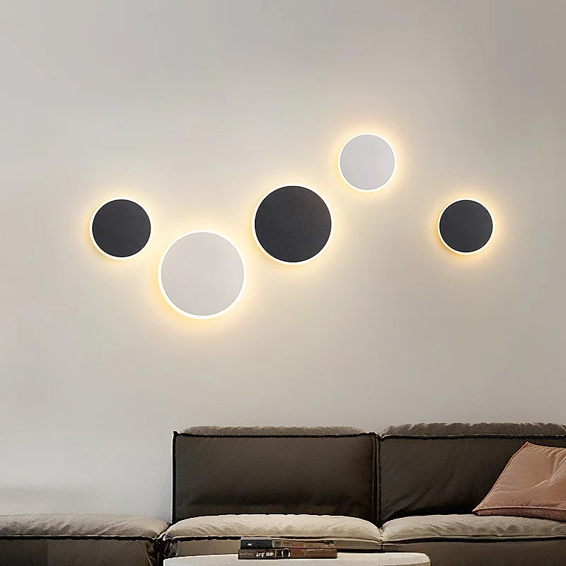 Nordijska okrugla LED zidna svjetiljka — Eclipse dizajn | AlohaHome