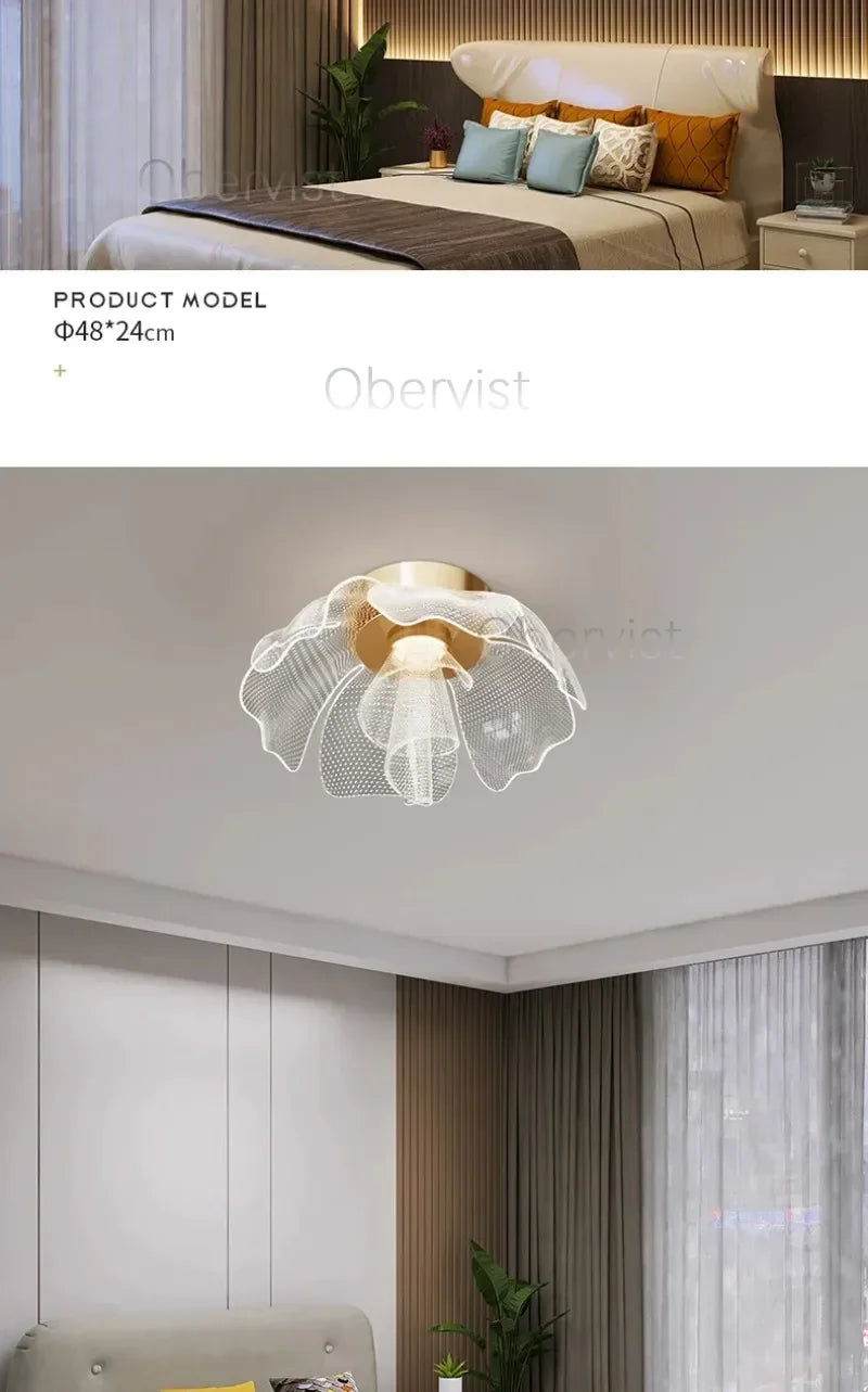 Luxury Flower Design LED Ceiling Light – 35, 45 or 55cm | Dimmable