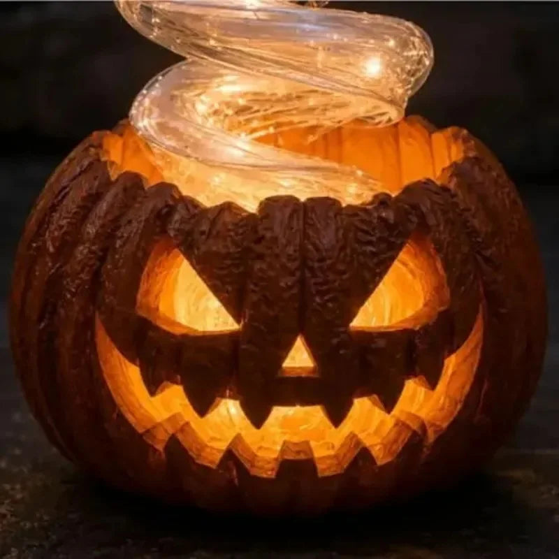 Halloween Ghost & Pumpkin LED Decoration – 20 cm