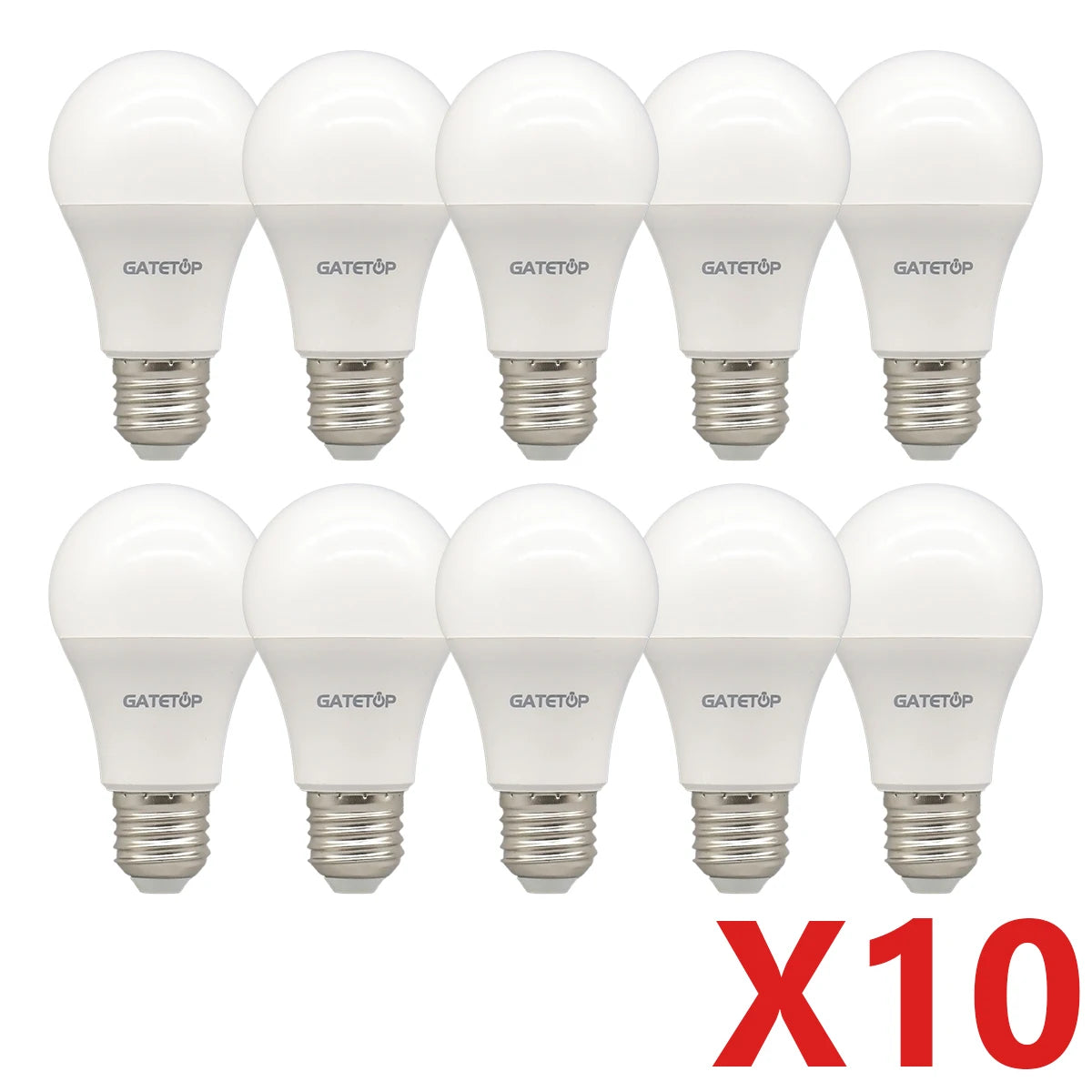 E27 LED-Lampen — 10er-Pack, A60 & G45, 3W–24W, 3 Farbtemperaturen