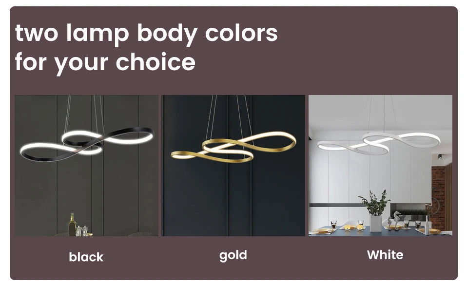 Modern LED Kitchen Island Pendant Light – Remote Dimmable