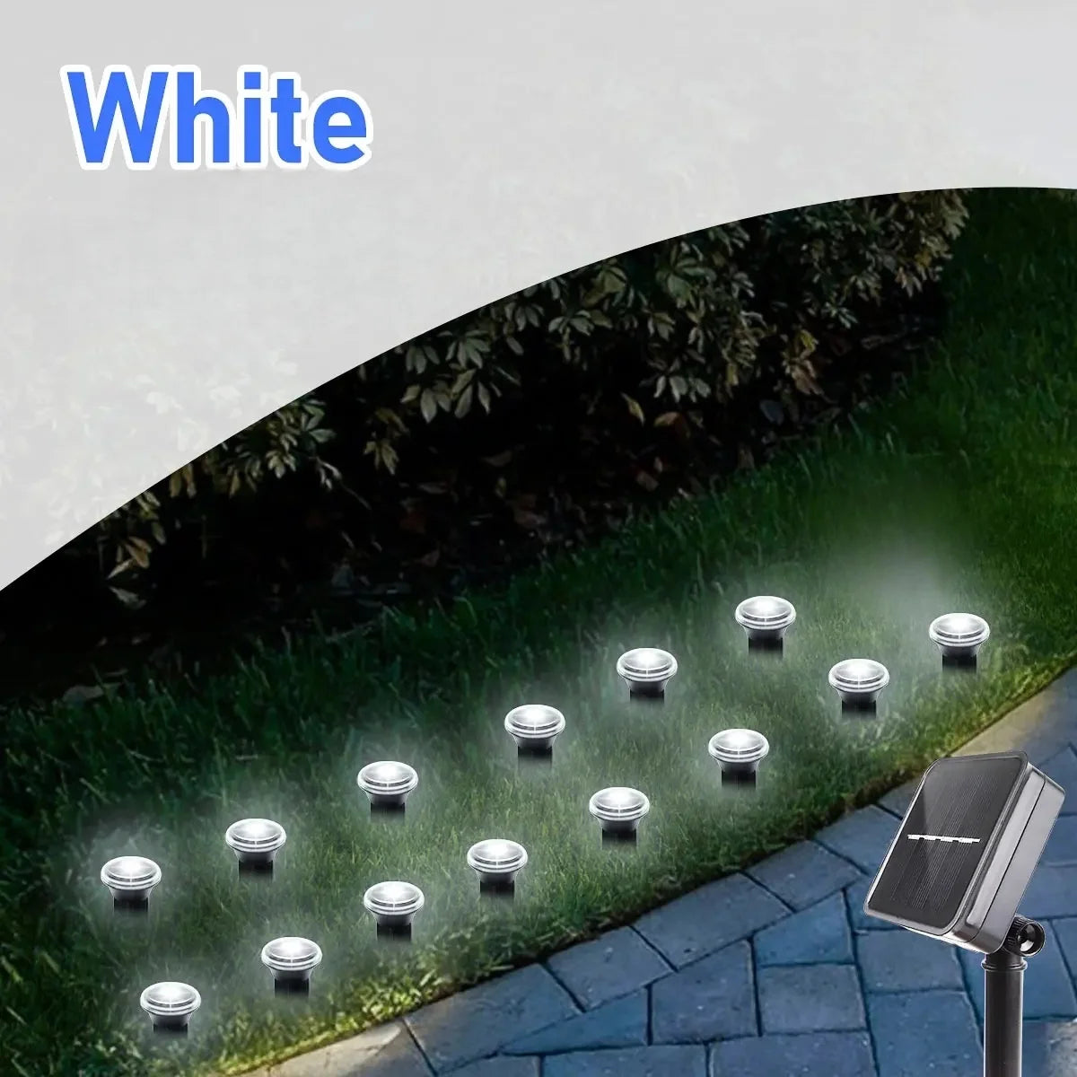 Solar Garden Pathway Light – 8 Modes, 15/30 LEDs, Waterproof