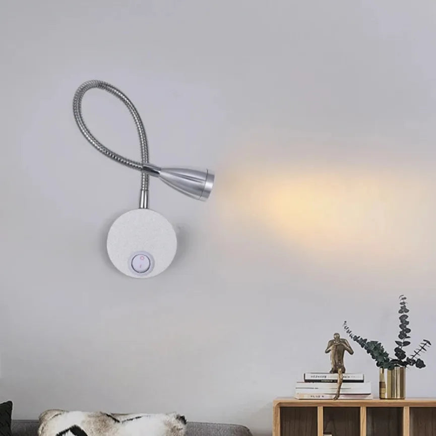 LED Gooseneck Wall Lamp – 360° Rotating Spotlight