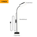 18W Touch Control Floor Lamp — 360° Gooseneck, 3 Colors & 10 Brightness Levels