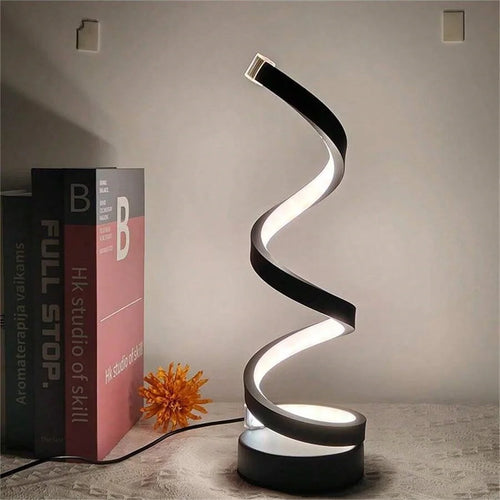 Dimmbare Spiral-Touch-Lampe – USB-Nachttischlampe | AlohaHome