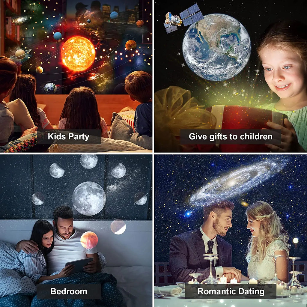 13-in-1 Planetarium Galaxy Projector – HD, 360°, 70m² Coverage, USB