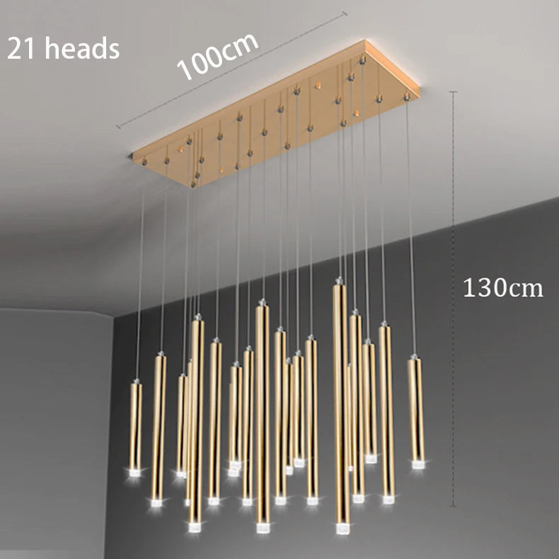 Modern LED Sputnik Chandelier – Smart Dimmable, 9–33 Heads