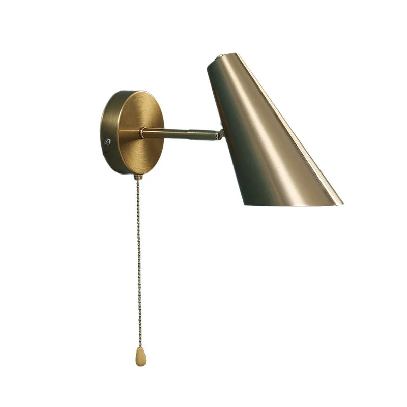 Nordic Swing Arm Wall Lamp – Adjustable Bedside Reading Light