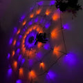 Halloween LED Spider Web Lights with Plush Spider