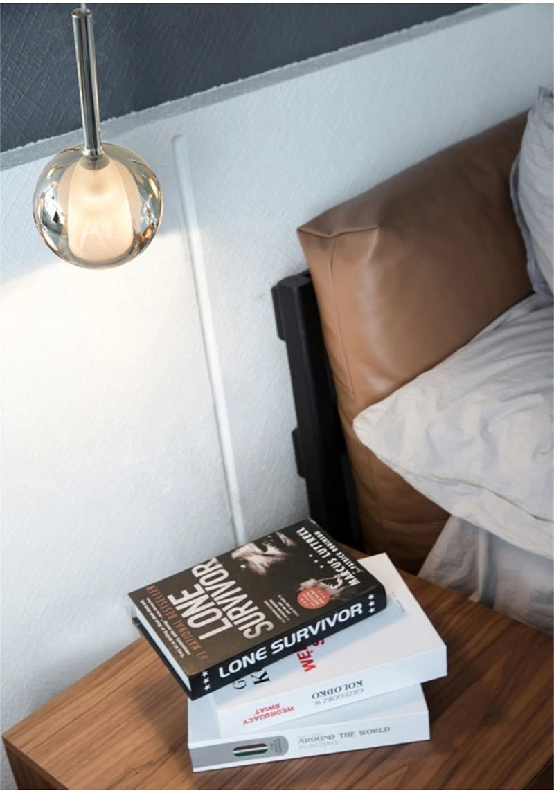 Glass Penta Glo LED Pendant Light – 15, 20 or 25cm | 4 Colours