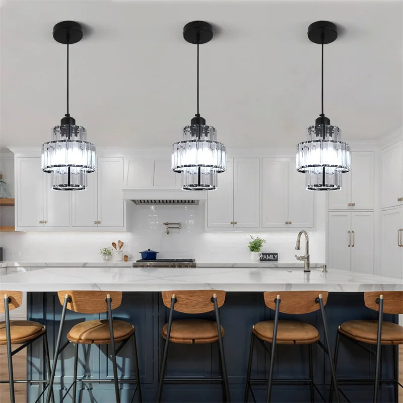 Creative Crystal LED Chandelier Pendant Lamp – E14 Hanging Light