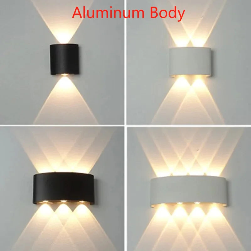 Aluminium-LED-Wandleuchte | Up & Down | IP65 | 2W–12W