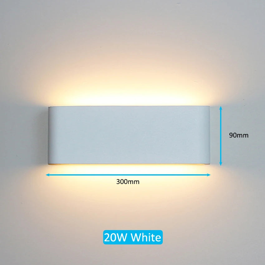 IP65 LED-Wandleuchte – Innen & Außen, 6W/12W/20W