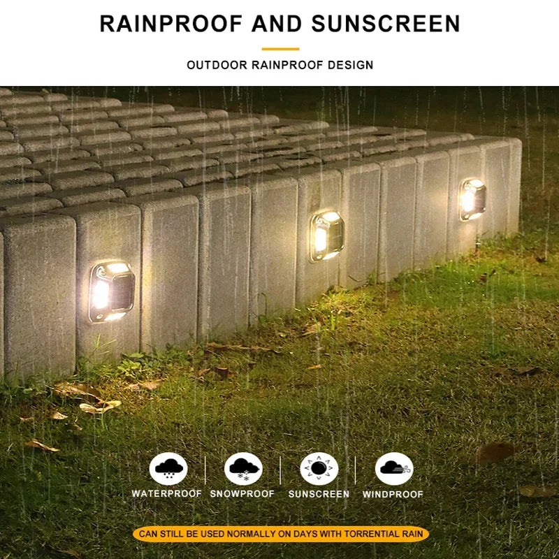 Solar Ground & Step Light – IP65 Waterproof Driveway & Pathway Lamp