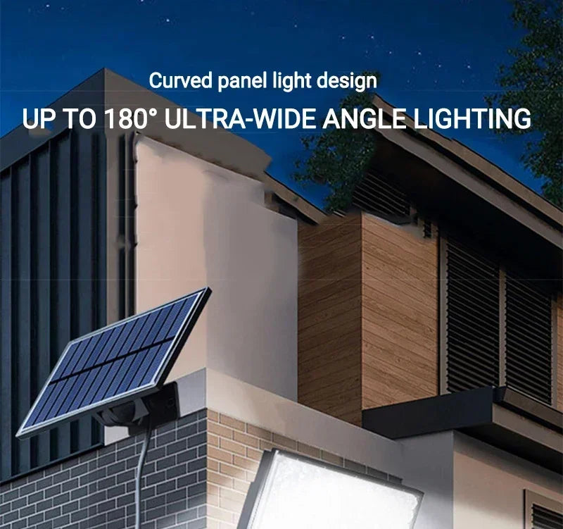 Solar-Bewegungssensor-Flutlicht – IP65 Outdoor-Sicherheitslampe mit Fernbedienung