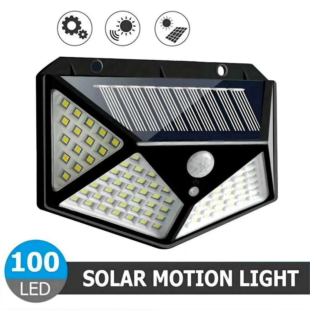 Solar LED Flood Light | 100 LED | Motion Sensor | 3 Modes