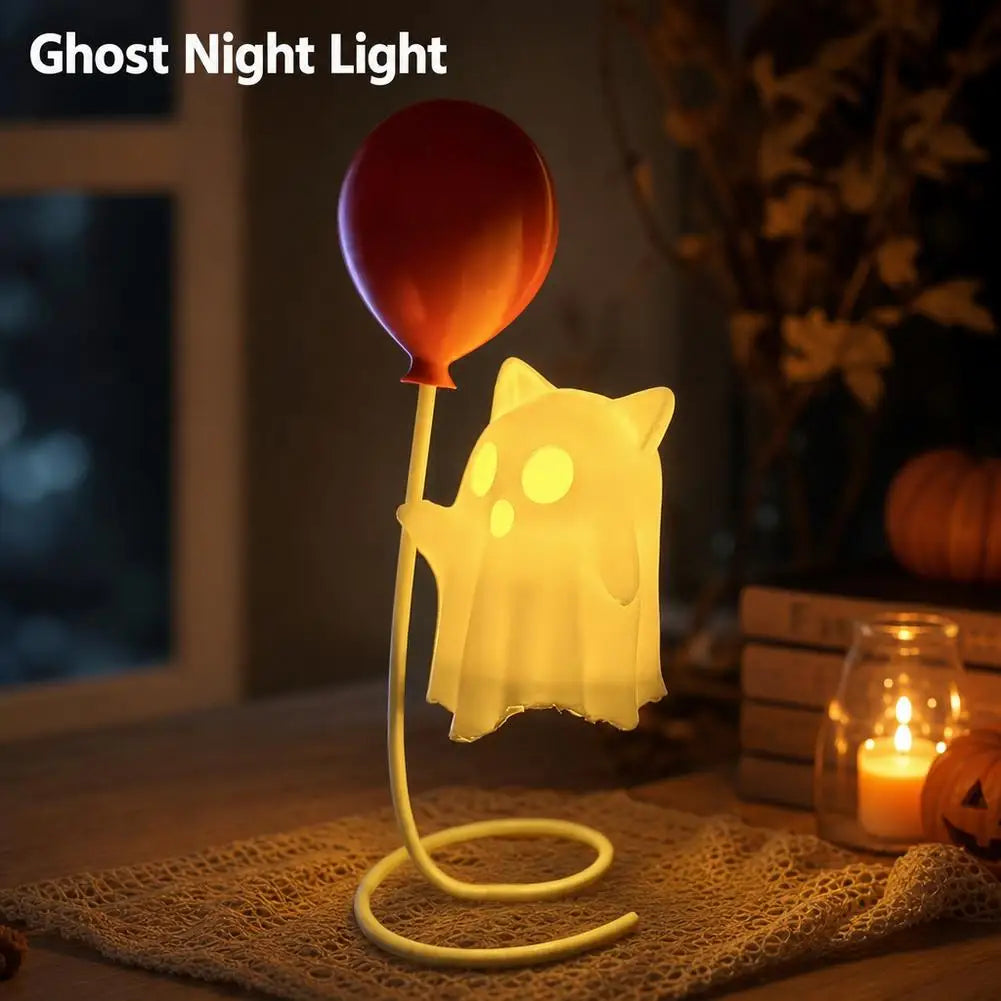 Halloween Ghost Balloon Night Light – 16 cm