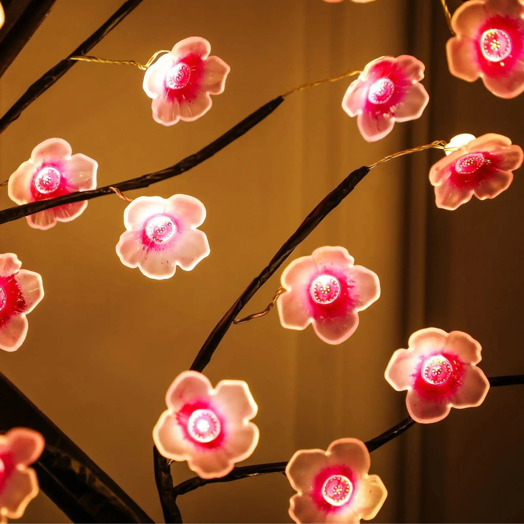 Kirschblüten-Bonsai-Nachtlicht — LED-Baumlampe mit Berührungssensor