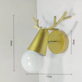Nordic Gold Wall Sconce — Vintage Industrial Wall Light